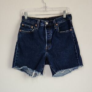 Classic Levi's 501 Blue Denim Women's Shorts